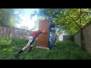 How To Move a 900 lb. Thermospa Hot Tub Tips Moving Spas In Grass Slide Tip