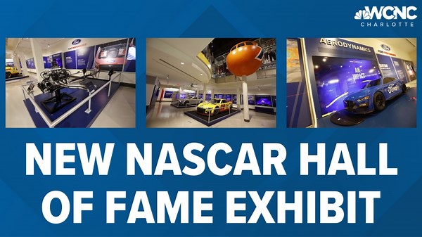 New NASCAR Hall of Fame exhibit showcases Ford Mustang race car