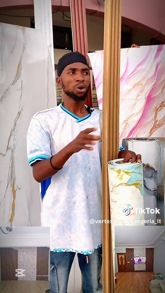 Fluted Panel PVC Marble Stickers for Everyone