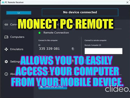 Monect PC Remote - Which allows you to easily access your computer from your mobile device