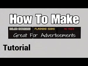 Minecraft: How Make Flashing Color Changing Text On Signs