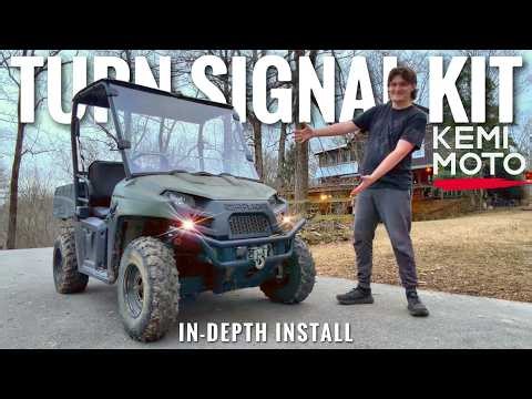 How to Install a Turn Signal Kit on a Polaris Ranger (In-Depth) | KEMIMOTO | 10-14