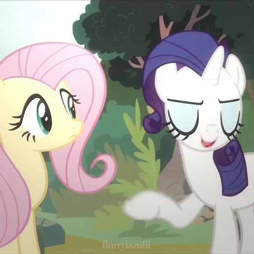 FlutterShy and Rarity MLP Ship - Cute Friendship Moments