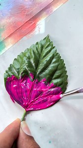3.7M views · 12K reactions | Thanks for loving my previous video. It hit 43 Million views Here i am sharing more 6 creative art ideas with leaf  Painting with leaf are really interesting to do❤ Save video for later Creative Art & Craft Ideas #Art #Nature #Creativity #Painting #Leaves | Creative Art & Craft Ideas | Facebook