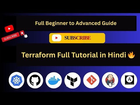 Terraform Full Course in Hindi 2025 🔥| Beginner to Expert | Sabse Aasaan Tarike Se #devops