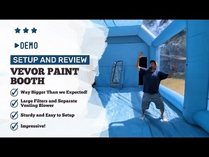Setup and Review - VEVOR Extra Large Inflatable Paint Booth for Cars and Trucks