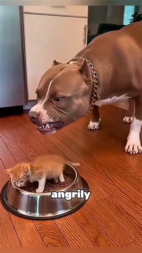 👉 Innocent Kitten vs Angry Pitbull 😱 Mom Arrives & Everything Changes! 🐱🔥