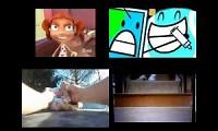 Mix of 4 videos from youtube : Candace Scream Crossover