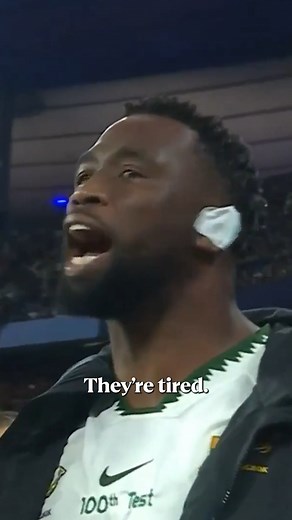 Rumour has it that if you look up the world 'passion' in the dictionary you'll see a picture of Siya Kolisi 🇿🇦 | TNT Sports Rugby