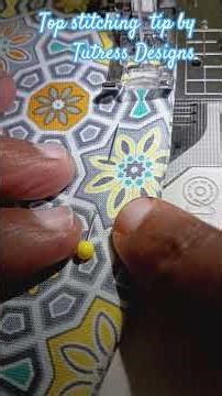 Top Stitching Tip by Tutress Designs #sewing #topstitching #sewing lessons #sewingtutorial