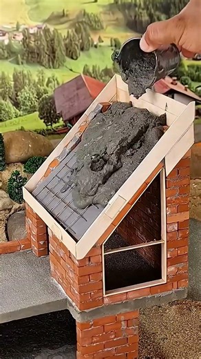 How to install wooden roof trusses in a minimalist triangular design