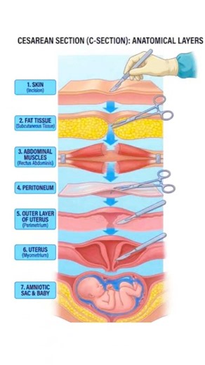 🩺 Layers Cut in a C-Section (LSCS)