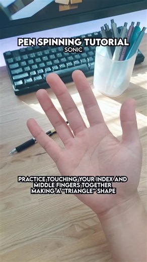 In-depth tutorial of the Sonic! 🖐️ #penspinning #tricks #tutorial #foryou