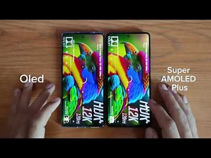 Oled vs Super AMOLED plus color test