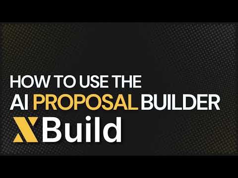 How to use the AI proposal builder.