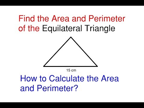 How to Find the Area and Perimeter of an Equilateral Triangle – Area and Perimeter Problem 8