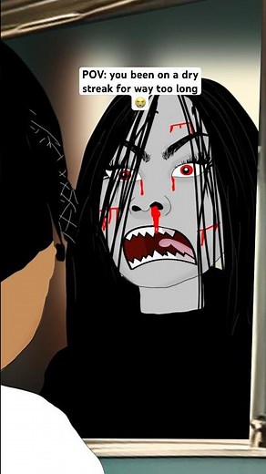 I said Bloody Mary 3 times and this happened😭😭 (animated meme)