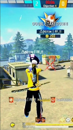 Free fire headshot video 🤯😈 Nitin free fire #shorts #freefire