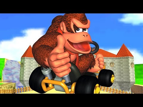 Mario Kart 64 - 50cc Mushroom Cup Grand Prix (Donkey Kong Gameplay) Nintendo 64