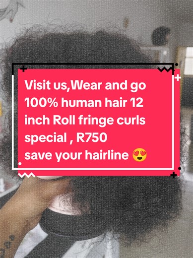 Wear and Go Human Hair Roll Fringe Curls Special