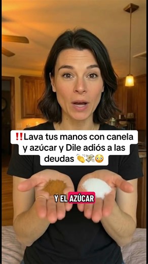 ‼️✨ HOY LUNES, lava tus manos con azúcar y canela para empezar la semana con el pie derecho 💰✨ #limpiezenergetica #proteccionenergetica #envidiasymalavibra #abrircaminos #abundancia