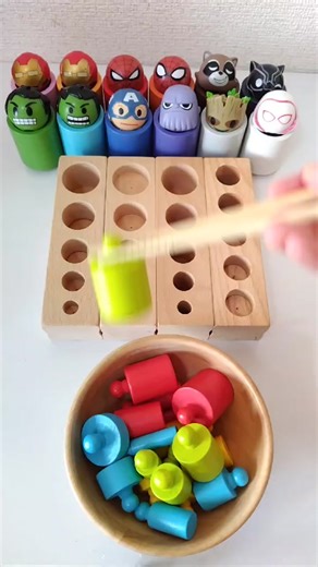 Avengers Marvel satisfying Video ASMR #asmr #viral #Avengers #marvel #fyp #viral @marblerunasmr5