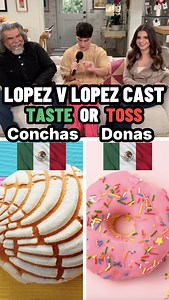 Chriz Ortiz interviewed the cast of Lopez v Lopez played our viral game Taste or Toss! Make sure to check out Lopez v Lopez Season 3 only on NBC & Peacock! What are your favorite Latino foods? @itzchrizortiz @nbc @lopezvslopez #TasteOrToss #georgelopez #lopezvlopez #perolike | Pero Like