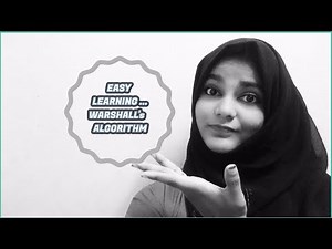 Example problem on Warshall's algorithm , easy explanation