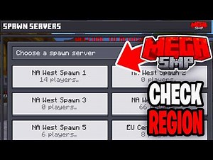 How To Check Which Server Region Your On In Mega SMP In Minecraft! - Tutorial