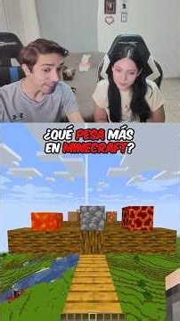 ¿QUÉ PESA MÁS EN MINECRAFT? 😲⛏️ #shorts