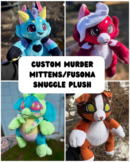 Handmade Fursona Plush | Teddy Bear Style Furry Plush - Etsy