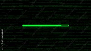 Warning Sign Alert 4K Stock Video – Futuristic Technical Code Background, Cybersecurity Warning Animation, Digital Danger Signal Motion Graphic.