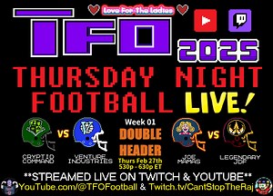 TFO 2025 W01 Thursday Night Football LIVE!