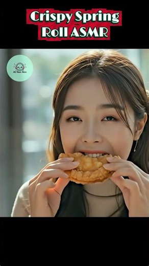 Crispy Spring Roll ASMR 🥢🔥 | Big Crunch Bites #CrunchASMR #DimSum #ChineseFood