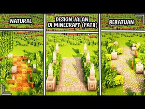 Minecraft - Tutorial How to Make a Simple Path in Minecraft !!!!