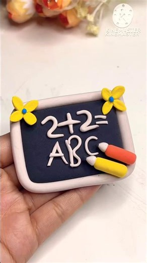 DIY idea 💡 Supar clay diye balckborad banano💕#youtubeshorts #clayart #diy #art #shortvideo