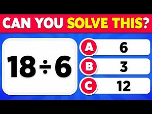 Can You Solve These Problems? Easy, Medium, Hard Levels | Math Quiz #2