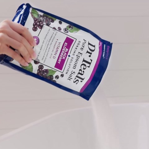 Dr Teal's Salt Soak with Pure Epsom Salt, Elderberry, 3 lbs