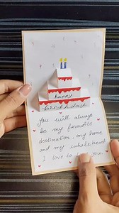 Handmade pop up birthday card . . . . . . . #papercrafting #papercrafts #papercraft #howto #howtomake #aesthetic #diy #DIYGiftidea #giftideas #origami #handmade #love #forhim❤️ #foryou | Art and Craft