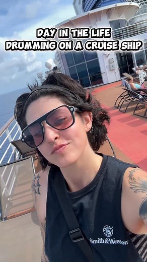 From Nashville to the middle of the ocean 🌊 First time playing drums on a cruise — last night’s pool deck show with @maggie_baugh for Country Cruising was unreal 🤠🥁🎶 • • • #CountryCruising #CruiseLife #DrummerLife #TourLife #CountryMusic #LiveMusic #MaggieBaugh #celebritycruise #drummer #musician #musicianofinstagram #musicianlife #CruiseConcert #Drumming #MusicianOnTour | Molly Rose Drums