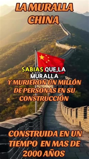 #INSOLITO LA MURALLA CHINA FUE CONSTRUIDA MÁS DE 2000 AÑOS:::