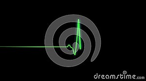 Heartbeat Flatline, Medical ECG EKG Monitor with Green Line Stock Video - Video of human, blood: 170625635