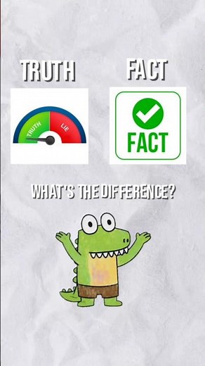 Truth Isn't Always Facts? # #whatsthedifference #learnsomethingnew #education