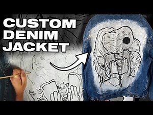 How to Custom paint your Denim Jackets!