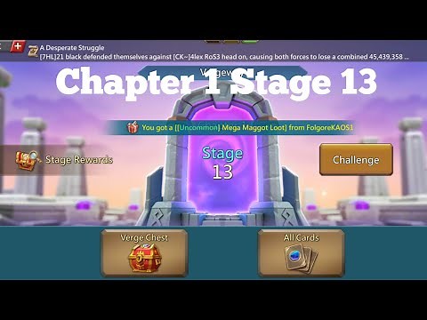 Lords mobile Vergeway Chapter 1 Stage 13|Lords mobile Chapter1 Vergeway|Vergeway Stage 13