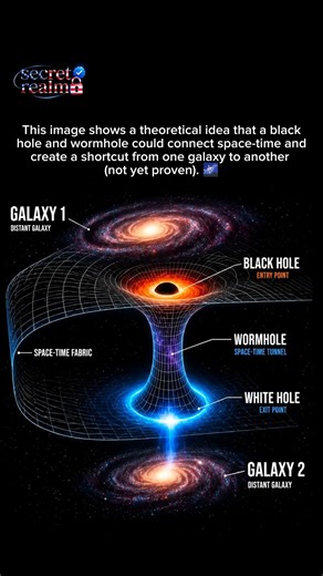 Wormhole Explained: Black Hole to Another Galaxy 🌌