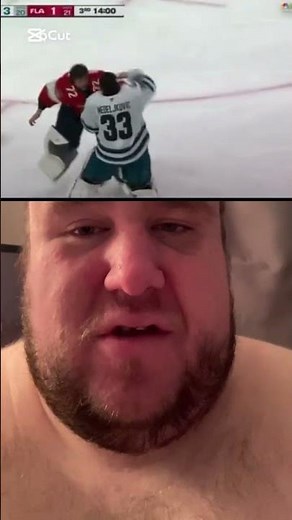 Florida panthers San Jose sharks goalie fight #nhl #floridapanthers #sanjosesharks