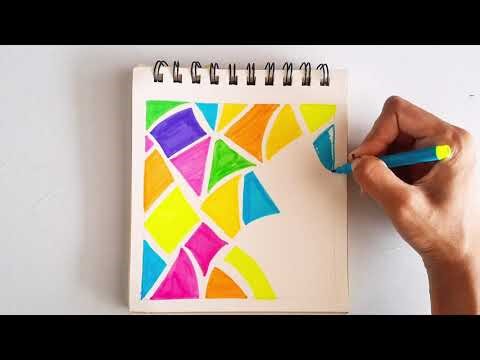 Easy pattern drawing tutorial ✨️ l doodle sketch