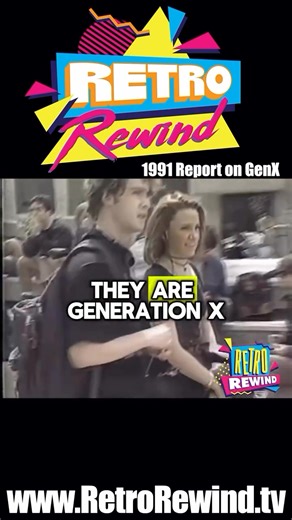 Retro Rewind TV: ⁠1991 Report on Generation X⁠ ⁠ I know that GenXers give a lot of sh!t to the younger generation (and rightly so), but we all tend to forget that we were a pretty beat down generation, that was coming out of a country that was in a recession, that was in the midst of what we thought was going to be a full war (a lot of us thought the draft might come back during the Gulf War),the government was a mess...⁠ ⁠ We became very disenfranchised generation over the course of about 4 yea
