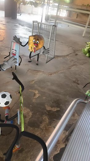 Playful Cartoon Soccer Game with Animated Characters